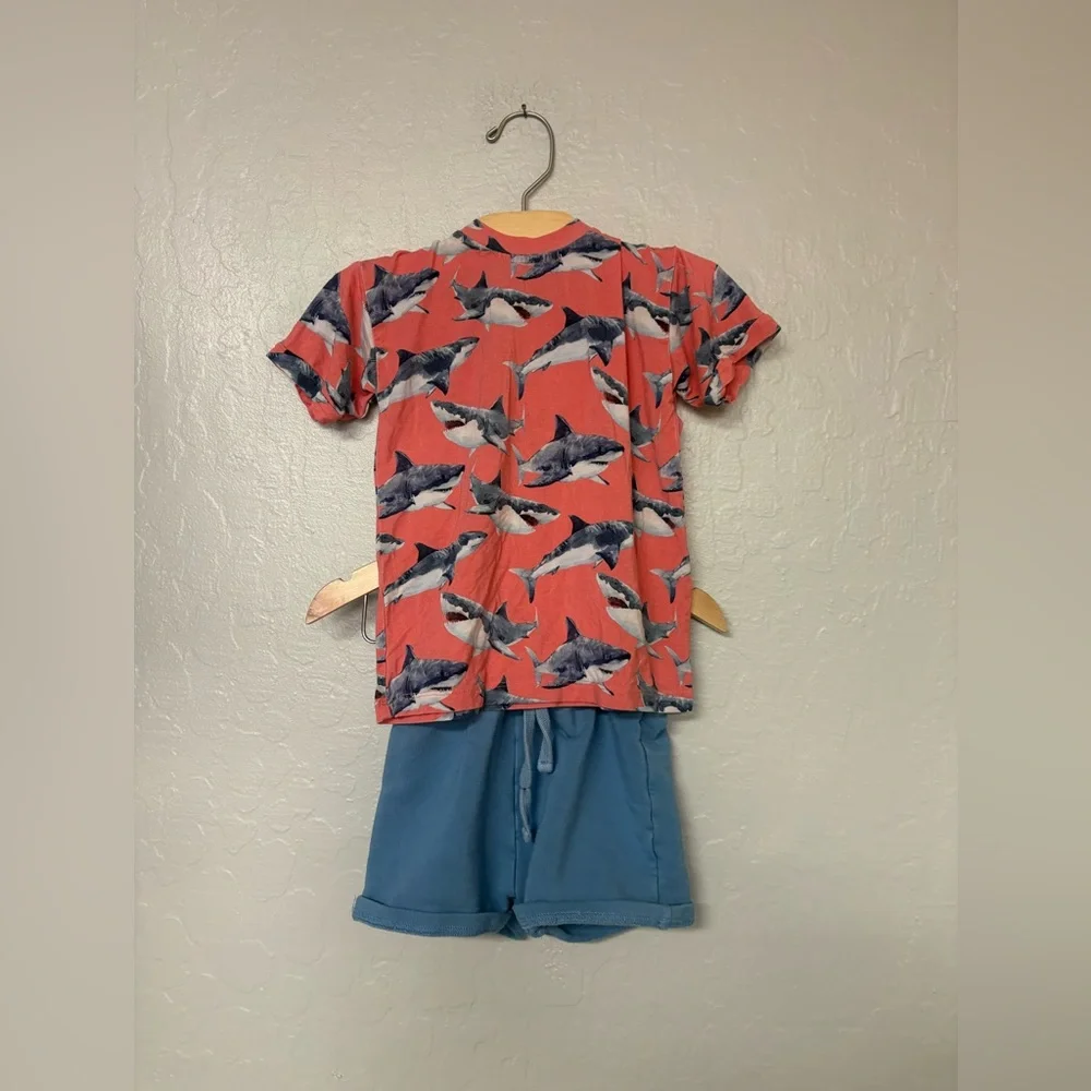 $29 ADD ON bums & roses boys' set shark matching set 3Y Zara Mini Boden Baby Gap